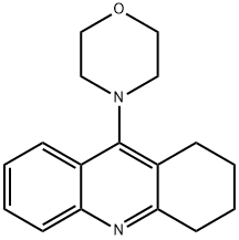 9-(4-Morpholinyl)-1,2,3,4-tetrahydroacridine Struktur