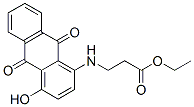 ethyl N-(9,10-dihydro-4-hydroxy-9,10-dioxo-1-anthryl)-beta-alaninate Struktur