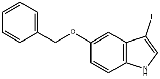 5-(Benzyloxy)-3-iodo-1H-indole Struktur