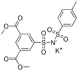 dimethyl 5-(N-tosylsulphamoyl)isophthalate, potassium salt Struktur