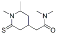 4-Piperidineacetamide,  N,N,1,2-tetramethyl-6-thioxo- Struktur