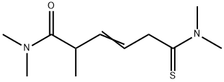 3-Hexenamide,  6-(dimethylamino)-N,N,2-trimethyl-6-thioxo- Struktur