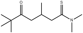 Heptanethioamide,  N,N,3,6,6-pentamethyl-5-oxo- Struktur