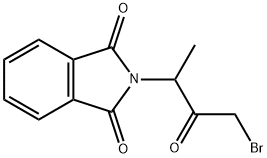 2-(3-BROMO-1-METHYL-2-OXOPROPYL)-L H-ISINDOLE-1,3-(2H)-DIONE Struktur