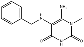 6-AMINO-5-BENZYLAMINO-1-METHYLURACIL Struktur