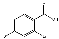 2-BROMO-4-MERCAPTOBENZOIC ACID Struktur