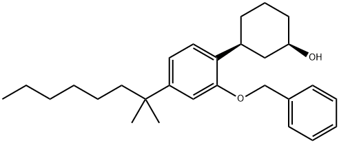 cis-3-[4-(1,1-DiMethylheptyl)-2-(phenylMethoxy)phenyl]-cyclohexanol Struktur