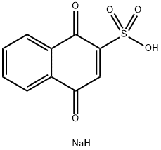 1,4-dihydro-1,4-dioxo-2-naphthalenesulfonic acid sodium salt Struktur