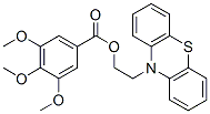 Benzoic acid, 3,4,5-trimethoxy-, 2-phenothiazin-10-ylethyl ester Struktur