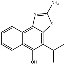 Naphtho[1,2-d]thiazol-5-ol,  2-amino-4-(1-methylethyl)- Struktur