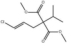 Propanedioic acid, 2-[(2E)-3-chloro-2-propen-1-yl]-2-(1-methylethyl)-, 1,3-dimethyl ester Struktur