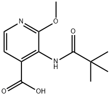 2-Methoxy-3-pivalamidoisonicotinic acid Struktur