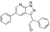 Phenyl(5-phenyl-1H-pyrazolo[3,4-b]pyridin-3-yl)acetaldehyde Struktur