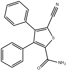 5-CYANO-3,4-DIPHENYLTHIOPHENE-2-CARBOXAMIDE Struktur