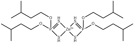 O,O-diisopentyl hydrogen dithiophosphate, zinc salt  Struktur