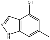 4-HYDROXY-6-METHYL-(1H)INDAZOLE Struktur