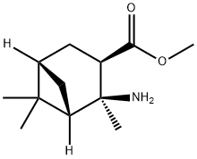 (1S,2S,3R,5S)-2-AMINO-2,6,6-TRIMETHYL-BICYCLO[3.1.1]HEPTANE-3-CARBOXYLIC ACID METHYL ESTER Struktur