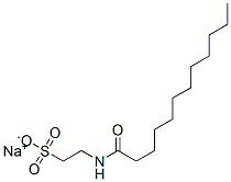 sodium 2-[(1-oxododecyl)amino]ethanesulphonate Struktur