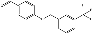 4-{[3-(TRIFLUOROMETHYL)BENZYL]OXY}BENZALDEHYDE Struktur