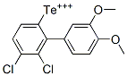 Dichloro(3,4-dimethoxyphenyl)phenyltellurium(IV) Struktur