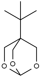 4-tert-butyl-2,6,7-trioxabicyclo[2.2.2]octane Struktur