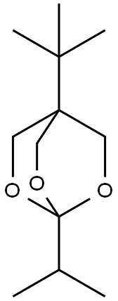 4-isopropyl-1-tert-butyl-2,6,7-trioxabicyclo[2.2.2]octane Struktur