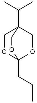 4-isopropyl-1-propyl-2,6,7-trioxabicyclo[2.2.2]octane Struktur