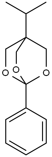 4-phenyl-1-propan-2-yl-3,5,8-trioxabicyclo[2.2.2]octane Struktur