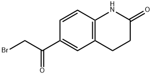 6-(2-BROMO-ACETYL)-3,4-DIHYDRO-1H-QUINOLIN-2-ONE Struktur