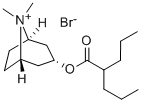 8-Azoniabicyclo[3.2.1]octane, 8,8-dimethyl-3-[(1-oxo-2-propylpentyl)oxy]-, endo- Struktur