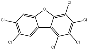 1,2,3,4,7,8-hexachlorodibenzofuran Struktur