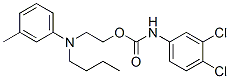 2-[butyl(3-methylphenyl)amino]ethyl (3,4-dichlorophenyl)carbamate Struktur