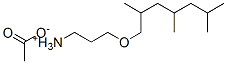 3-[(2,4,6-trimethylheptyl)oxy]propylammonium acetate  Struktur