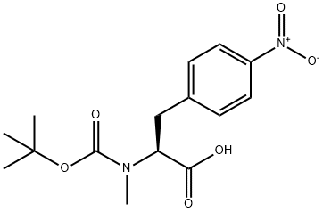 BOC-N-ME-P-NITRO-PHE-OH DCHA Struktur