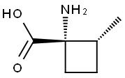 Cyclobutanecarboxylic acid, 1-amino-2-methyl-, (1S,2R)- (9CI) Struktur