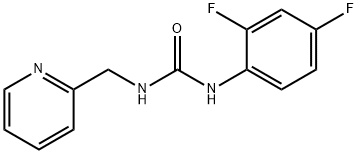 N-(2,4-difluorophenyl)-N'-(2-pyridinylmethyl)urea Struktur