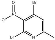 2,4-dibroMo-6-Methyl-3-nitropyridine Struktur