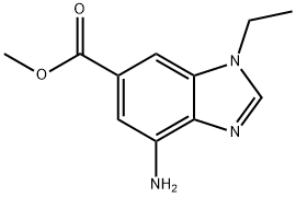 1H-Benzimidazole-6-carboxylicacid,4-amino-1-ethyl-,methylester(9CI) Struktur