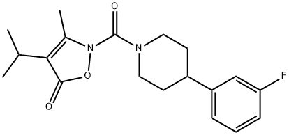 Piperidine,  4-(3-fluorophenyl)-1-[[3-methyl-4-(1-methylethyl)-5-oxo-2(5H)-isoxazolyl]carbonyl]-  (9CI) Struktur