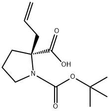 BOC-(S)-<ALPHA>-ALLYL-PRO-OH Struktur