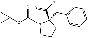 BOC-(S)-ALPHA-BENZYL-PROLINE Struktur