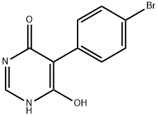 4(1H)-PyriMidinone, 5-(4-broMophenyl)-6-hydroxy- Struktur