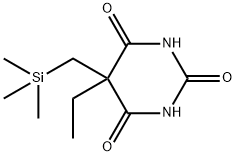 5-Ethyl-5-(trimethylsilylmethyl)-2,4,6(1H,3H,5H)-pyrimidinetrione Struktur