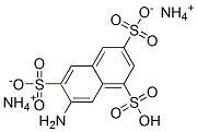 diammonium hydrogen 7-aminonaphthalene-1,3,6-trisulphonate Struktur