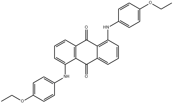 1,5-Bis[(4-ethoxyphenyl)amino]-9,10-anthracenedione Struktur