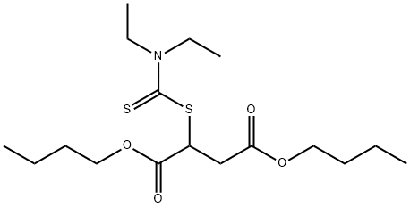 dibutyl [[(diethylamino)thioxomethyl]thio]succinate Struktur