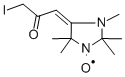 4-(3-IODO-2-OXOPROPYLIDENE)-2,2,3,5,5-PENTAMETHYL-IMIDAZOLIDINE-1-OXYL, FREE RADICAL Struktur