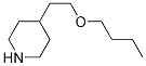 Piperidine, 4-(2-butoxyethyl)- Struktur