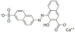 3-Hydroxy-4-(6-sulfo-2-naphtylazo)-2-naphthoic acid calcium salt Struktur