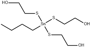 2,2',2''-[(butylstannylidyne)tris(thio)]triethanol Struktur